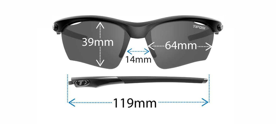 Tifosi Vero Crystal Black Sunglasses - Enliven Bike Lens - SpinWarriors
