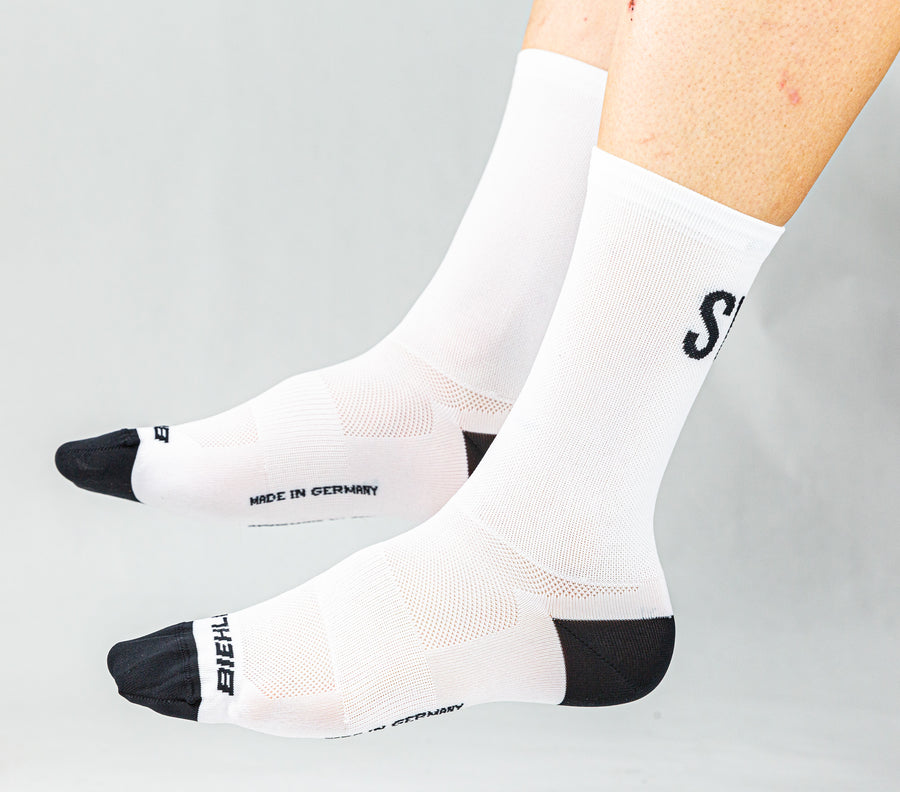 Biehler Syndicate Socks - White