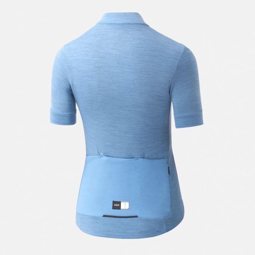 PEdALED Essential Merino Wool Women Jersey - Light Blue - SpinWarriors
