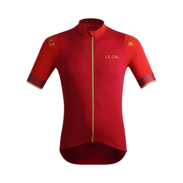 Le Col By Wiggins Hors Categorie Jersey - Red/Gold - SpinWarriors