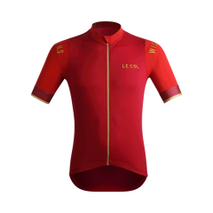 Le Col By Wiggins Hors Categorie Jersey - Red/Gold - SpinWarriors