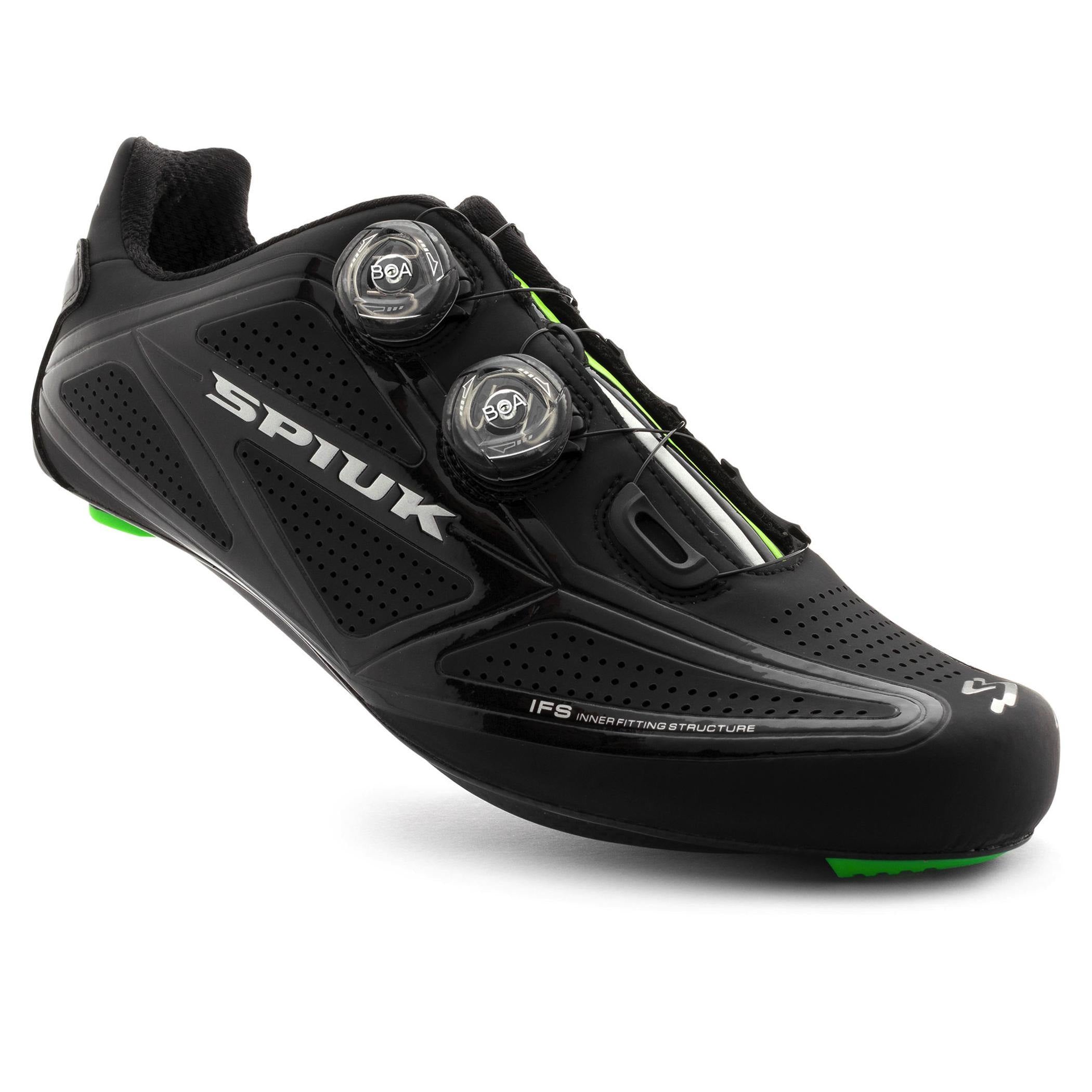 SPIUK SHOES UHRA ROAD BLACK 37 - Castle Cycles