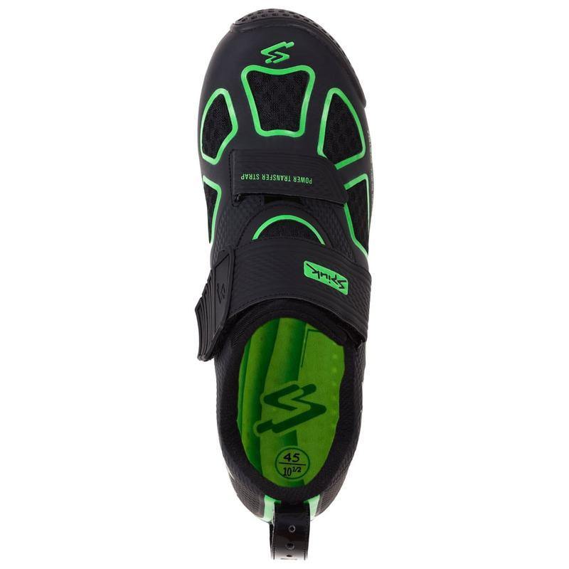 Spiuk Trivium Triathlon Shoe - Black/Green/Black - SpinWarriors
