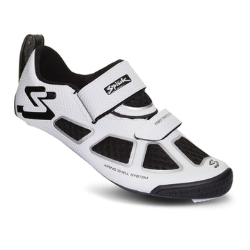 Spiuk Trivium-C Triathlon Shoe - White/Silver/Black - SpinWarriors